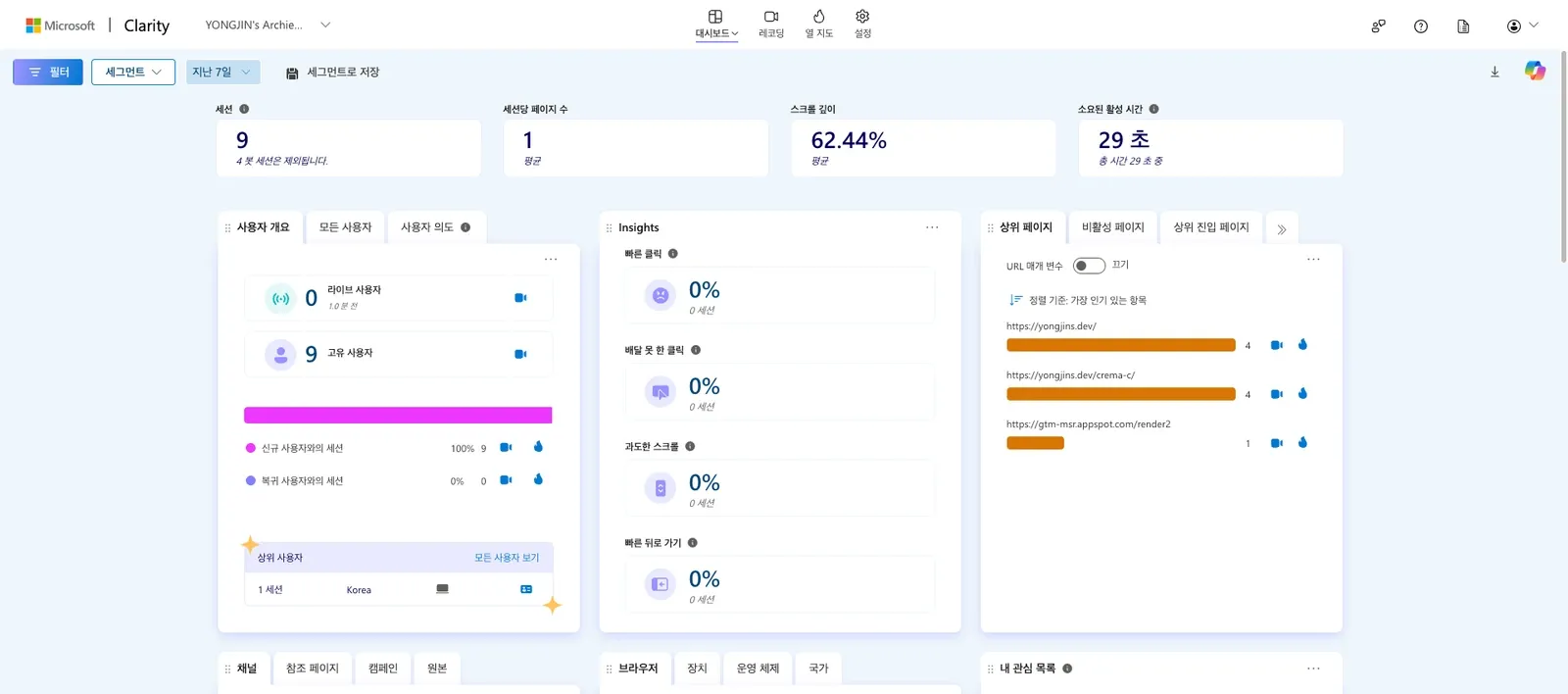 MS Clarity 사용기