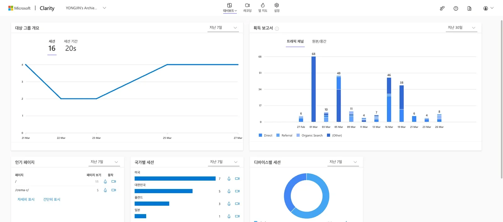 MS Clarity 사용기